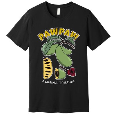 Pawpaw Fruit Tree Asimina Triloba Premium T-Shirt