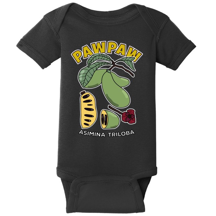 Pawpaw Fruit Tree Asimina Triloba Baby Bodysuit