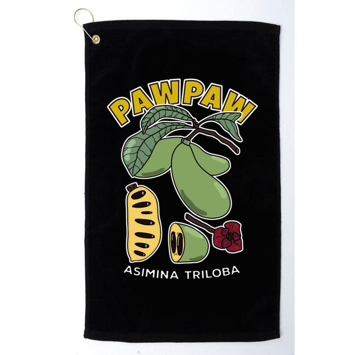 Pawpaw Fruit Tree Asimina Triloba Golf Towel