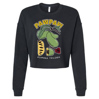 Pawpaw Fruit Tree Asimina Triloba Cropped Pullover Crew