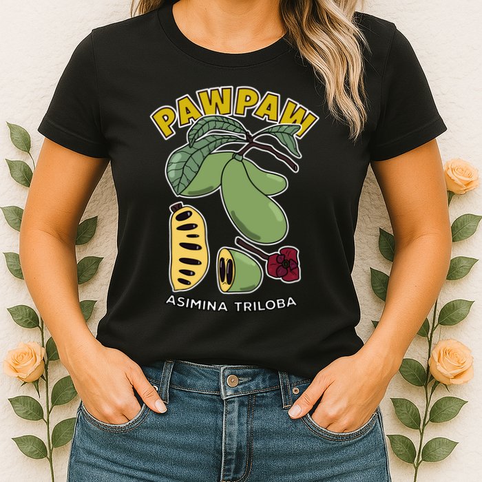 Pawpaw Fruit Tree Asimina Triloba Womens T-Shirt