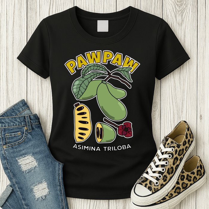 Pawpaw Fruit Tree Asimina Triloba Womens T-Shirt