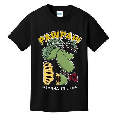 Pawpaw Fruit Tree Asimina Triloba Kids T-Shirt