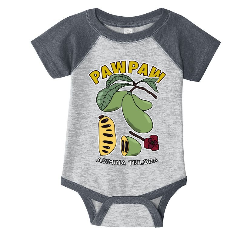 Pawpaw Fruit Tree Asimina Triloba Infant Baby Jersey Bodysuit
