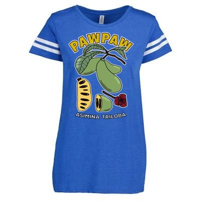 Pawpaw Fruit Tree Asimina Triloba Enza Ladies Jersey Football T-Shirt