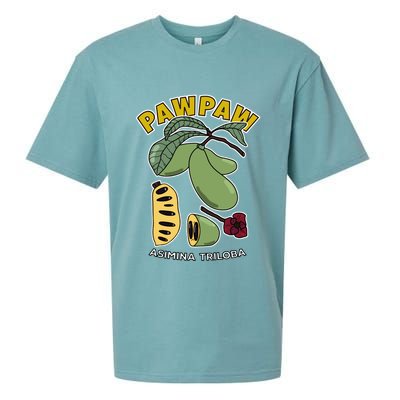 Pawpaw Fruit Tree Asimina Triloba Sueded Cloud Jersey T-Shirt