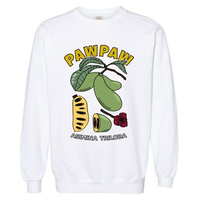 Pawpaw Fruit Tree Asimina Triloba Garment-Dyed Sweatshirt