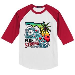 Pray For Tampa Bay Florida Strong Community Kids Colorblock Raglan Jersey