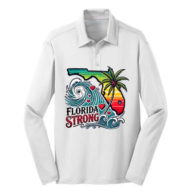 Pray For Tampa Bay Florida Strong Community Silk Touch Performance Long Sleeve Polo