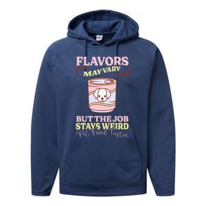 Pet Food Tasting Pet Food Taster Taster For Pet Food Performance Fleece Hoodie