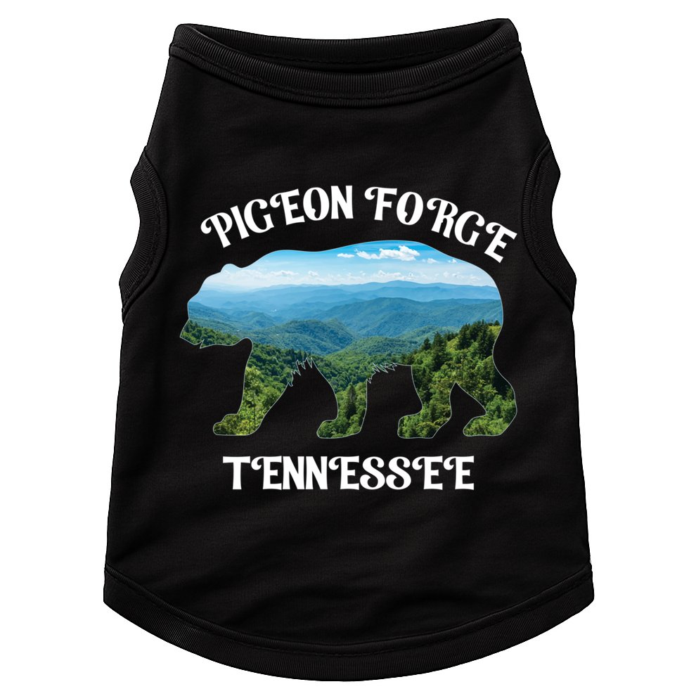 Pigeon Forge Tennessee Bear Great Smoky Mountains Souvenirs Gift Doggie Tank
