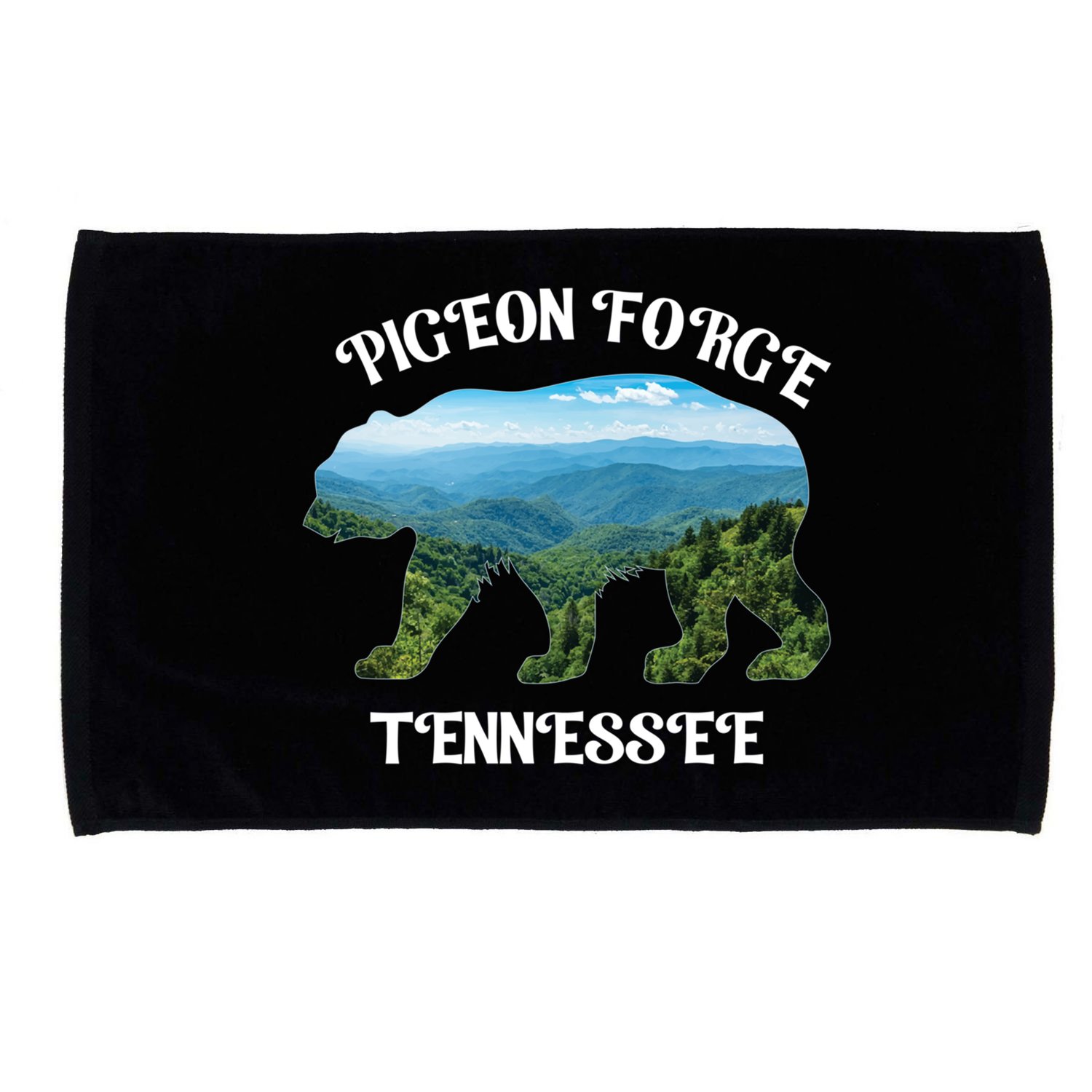 Pigeon Forge Tennessee Bear Great Smoky Mountains Souvenirs Gift Microfiber Hand Towel
