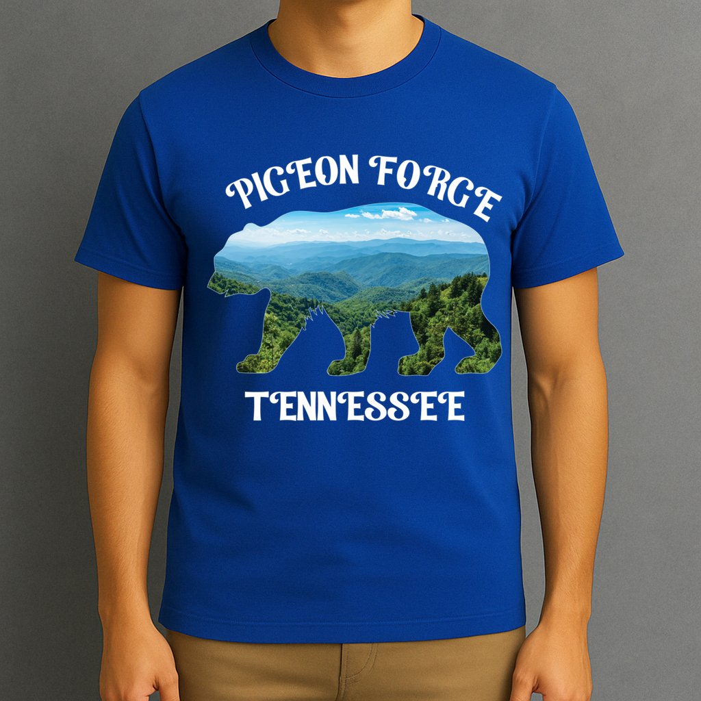 Pigeon Forge Tennessee Bear Great Smoky Mountains Souvenirs Gift T-Shirt