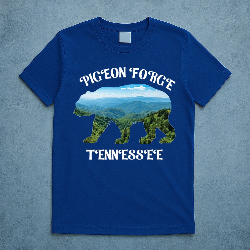 Pigeon Forge Tennessee Bear Great Smoky Mountains Souvenirs Gift T-Shirt