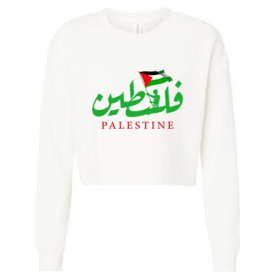 Palestine For The Palestinian People Cropped Pullover Crew