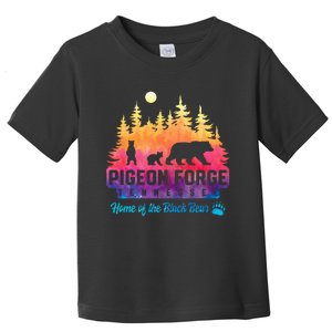 Pigeon Forge Tennessee Bear Great Smoky Mountains Tie Dye Toddler T-Shirt