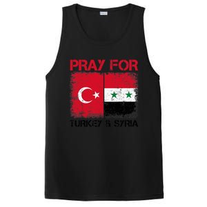 Pray For Turkey & Syria Flag Protect Turkey Syria Earthquake PosiCharge Competitor Tank