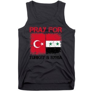 Pray For Turkey & Syria Flag Protect Turkey Syria Earthquake Tank Top