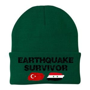 Pray For Turkey & Syria Flag Earthquake In Turkey Syria Knit Cap Winter Beanie