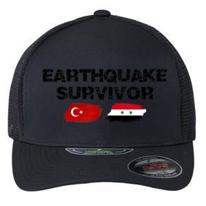 Pray For Turkey & Syria Flag Earthquake In Turkey Syria Flexfit Unipanel Trucker Cap