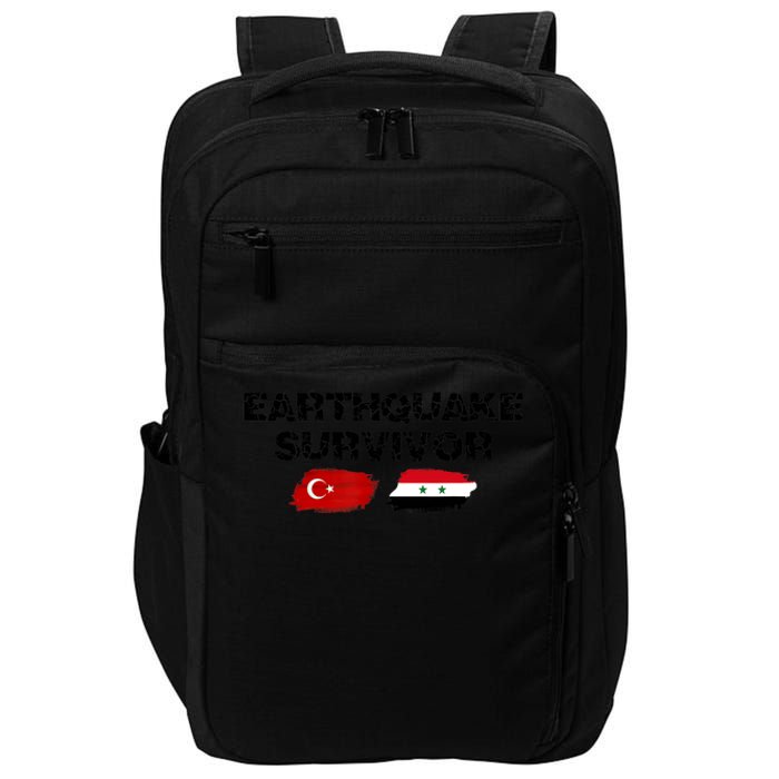 Pray For Turkey & Syria Flag Earthquake In Turkey Syria Impact Tech Backpack