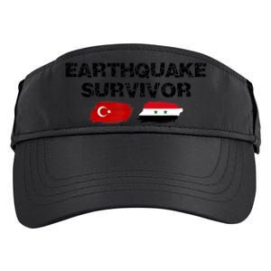 Pray For Turkey & Syria Flag Earthquake In Turkey Syria Adult Drive Performance Visor