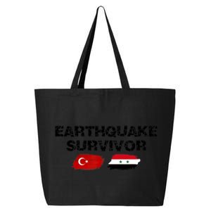 Pray For Turkey & Syria Flag Earthquake In Turkey Syria 25L Jumbo Tote