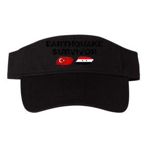 Pray For Turkey & Syria Flag Earthquake In Turkey Syria Valucap Bio-Washed Visor