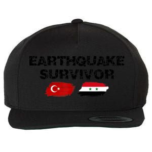 Pray For Turkey & Syria Flag Earthquake In Turkey Syria Wool Snapback Cap