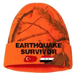 Pray For Turkey & Syria Flag Earthquake In Turkey Syria Kati Licensed 12" Camo Beanie