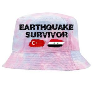 Pray For Turkey & Syria Flag Earthquake In Turkey Syria Tie-Dyed Bucket Hat