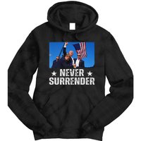 Pray For Trump Never Surrender Strong Support Tie Dye Hoodie