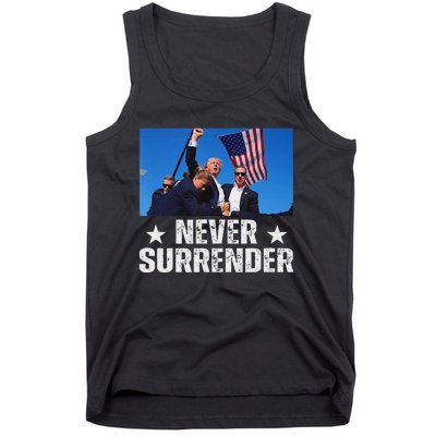 Pray For Trump Never Surrender Strong Support Tank Top