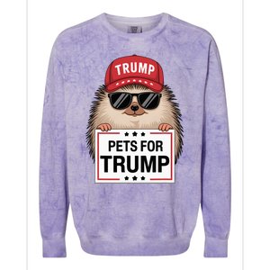 Pets For Trump Duck Cat Dog Donald Trump 2024 Colorblast Crewneck Sweatshirt