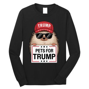 Pets For Trump Duck Cat Dog Donald Trump 2024 Long Sleeve Shirt