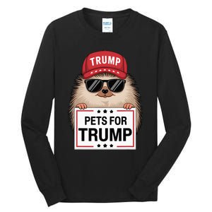 Pets For Trump Duck Cat Dog Donald Trump 2024 Tall Long Sleeve T-Shirt