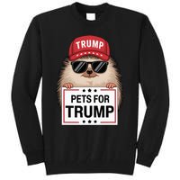 Pets For Trump Duck Cat Dog Donald Trump 2024 Tall Sweatshirt