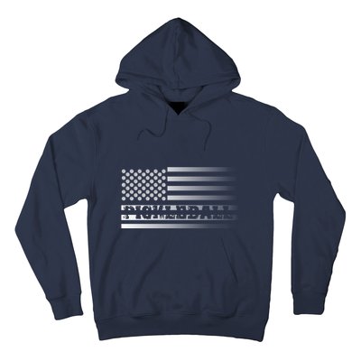 Pickleball Flag Transparent Distressed Hoodie