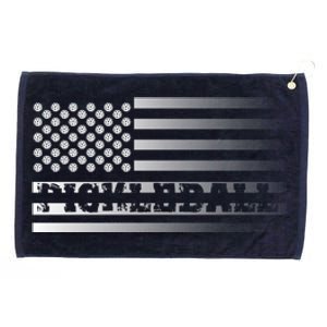 Pickleball Flag Transparent Distressed Grommeted Golf Towel