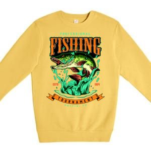 Professional Fishing Tournament Austin Texas 1994 Premium Crewneck Sweatshirt