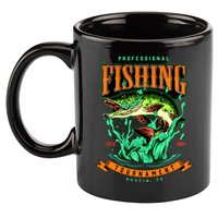 Professional Fishing Tournament Austin Texas 1994 11oz C Handle Ceramic Mug