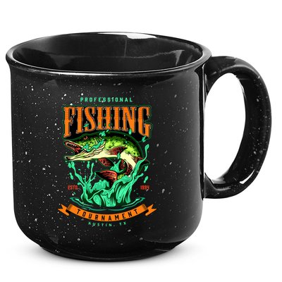 Professional Fishing Tournament Austin Texas 1994 15oz Campfire Ceramic Mug