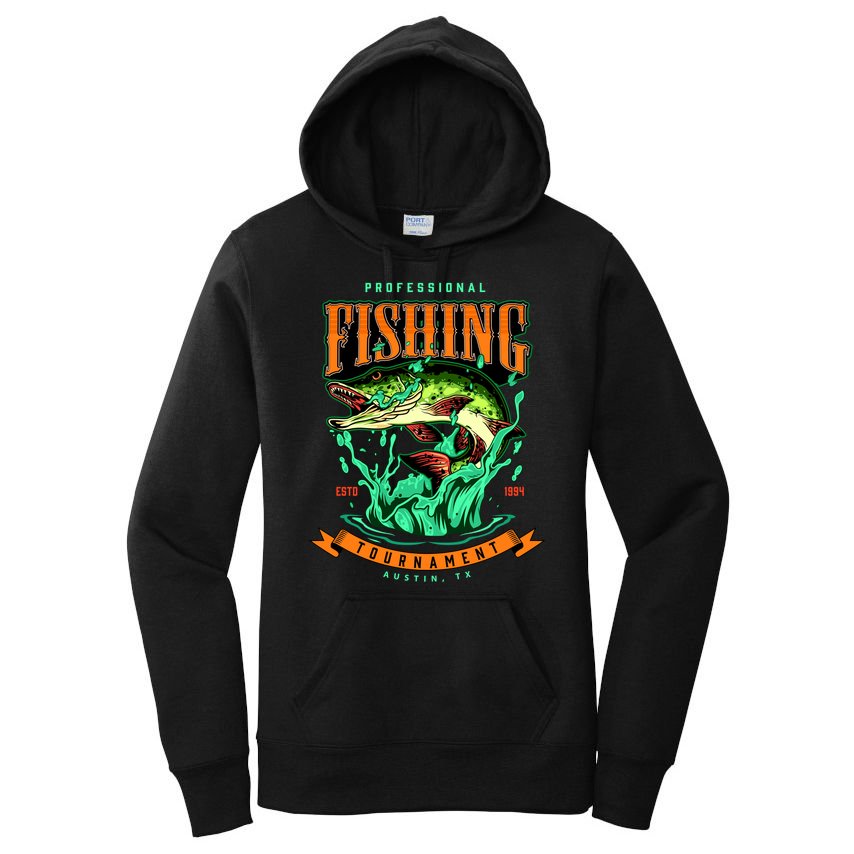 Professional Fishing Tournament Austin Texas 1994 Women's Pullover Hoodie
