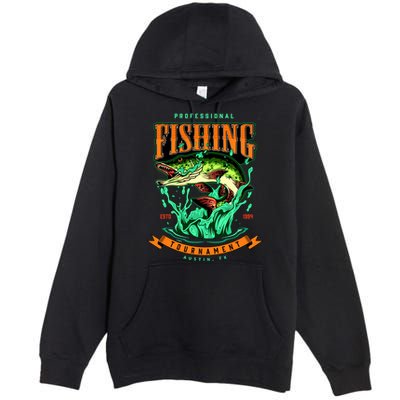 Professional Fishing Tournament Austin Texas 1994 Premium Pullover Hoodie