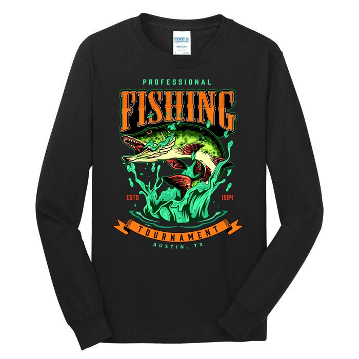 Professional Fishing Tournament Austin Texas 1994 Tall Long Sleeve T-Shirt