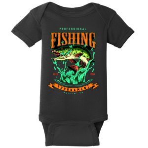 Professional Fishing Tournament Austin Texas 1994 Baby Bodysuit