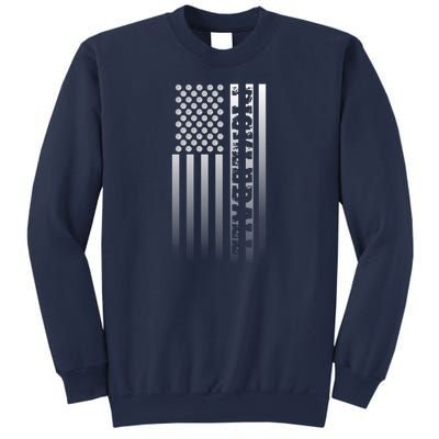 Pickleball Flag Transparent Vertical Sweatshirt