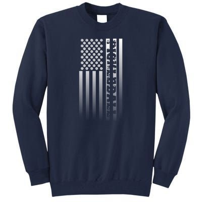 Pickleball Flag Transparent Vertical Tall Sweatshirt