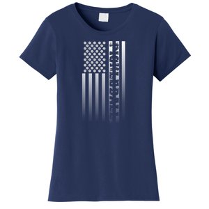 Pickleball Flag Transparent Vertical Women's T-Shirt