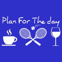 Plan For The Day Coffee Tennis Wine Funny Tennis Funny Gift Great Gift Hoodie